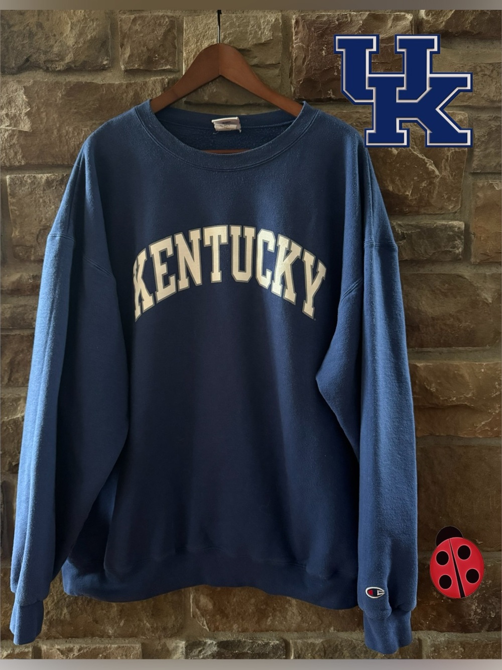 Men’s Champion Kentucky Crewneck Sweatshirt - Blue - XXL
